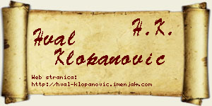 Hval Klopanović vizit kartica